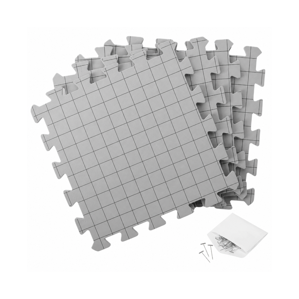 4-Piece Interlocking Knitting Blocking Mat Set